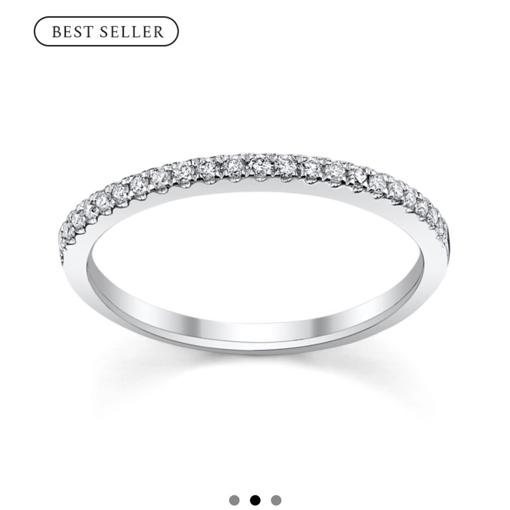 Diamond Band 14K White Gold Ring